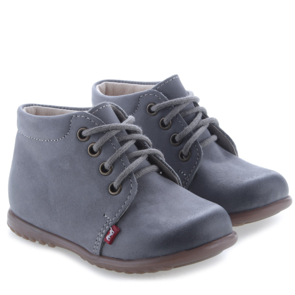 (562-22) Emel Lace Up First Shoes Blue - MintMouse (Unicorner Concept Store)