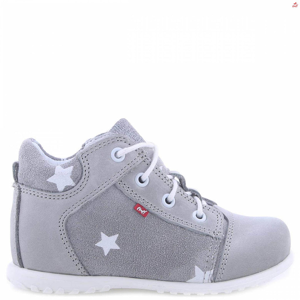 (2369B-6) Emel Lace Up First Shoes  Gray - MintMouse (Unicorner Concept Store)