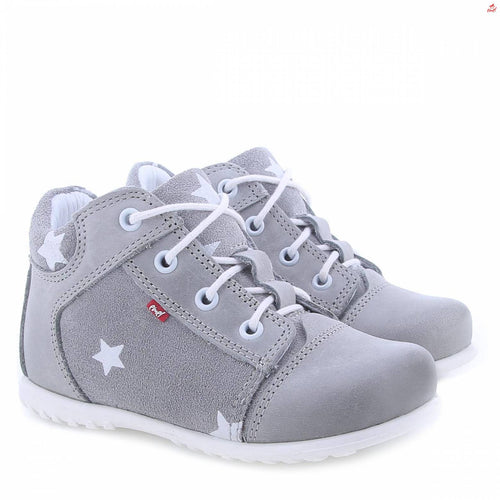 (2369B-6) Emel Lace Up First Shoes  Gray - MintMouse (Unicorner Concept Store)