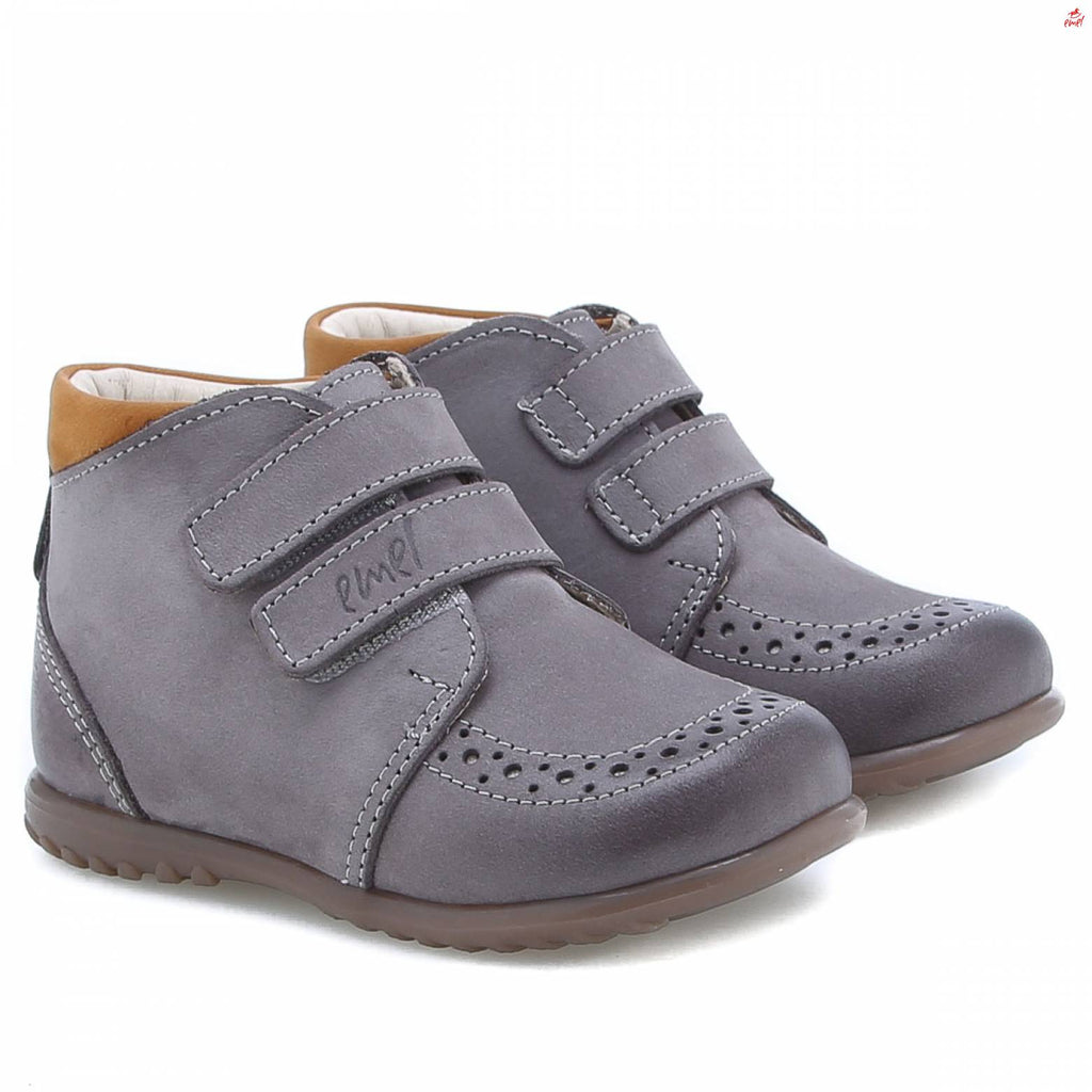 (2439B-9) Emel first velcro shoes Grey - MintMouse (Unicorner Concept Store)