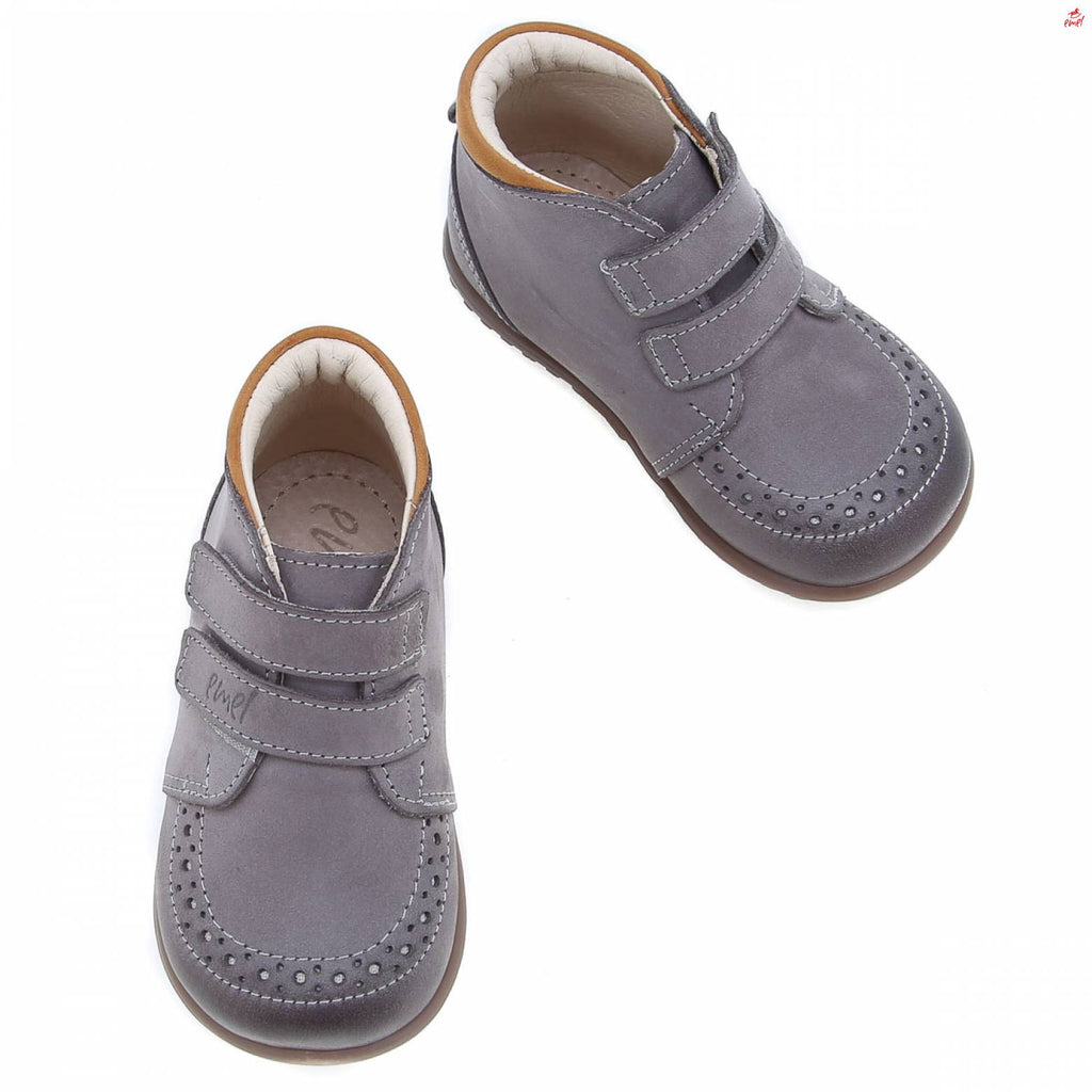 (2439B-9) Emel first velcro shoes Grey - MintMouse (Unicorner Concept Store)