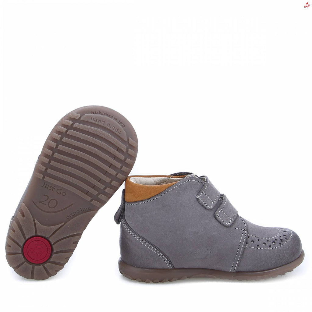 (2439B-9) Emel first velcro shoes Grey - MintMouse (Unicorner Concept Store)