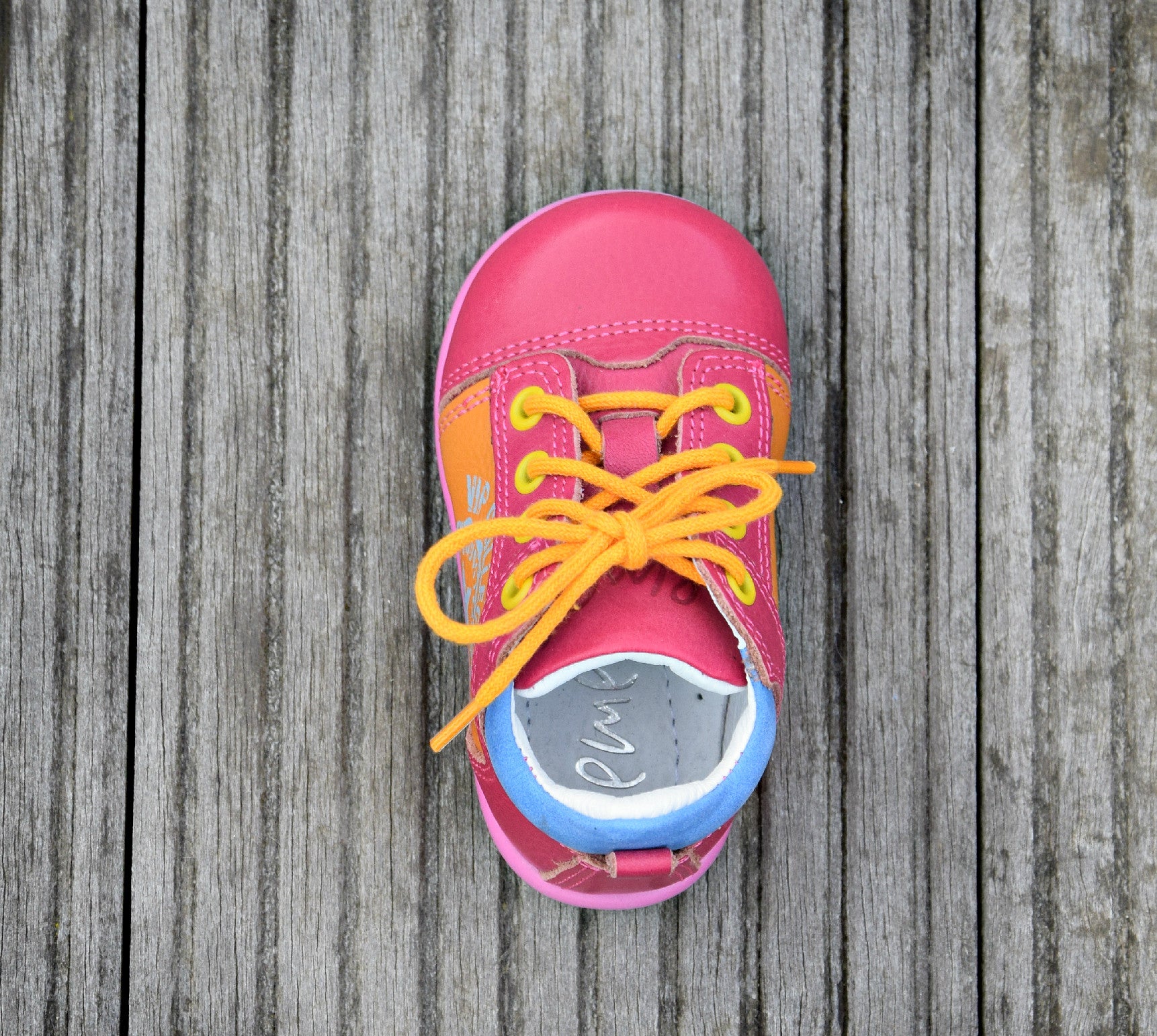 (2069-12) Emel Pink Yellow Blue Lace Up Trainers - MintMouse (Unicorner Concept Store)