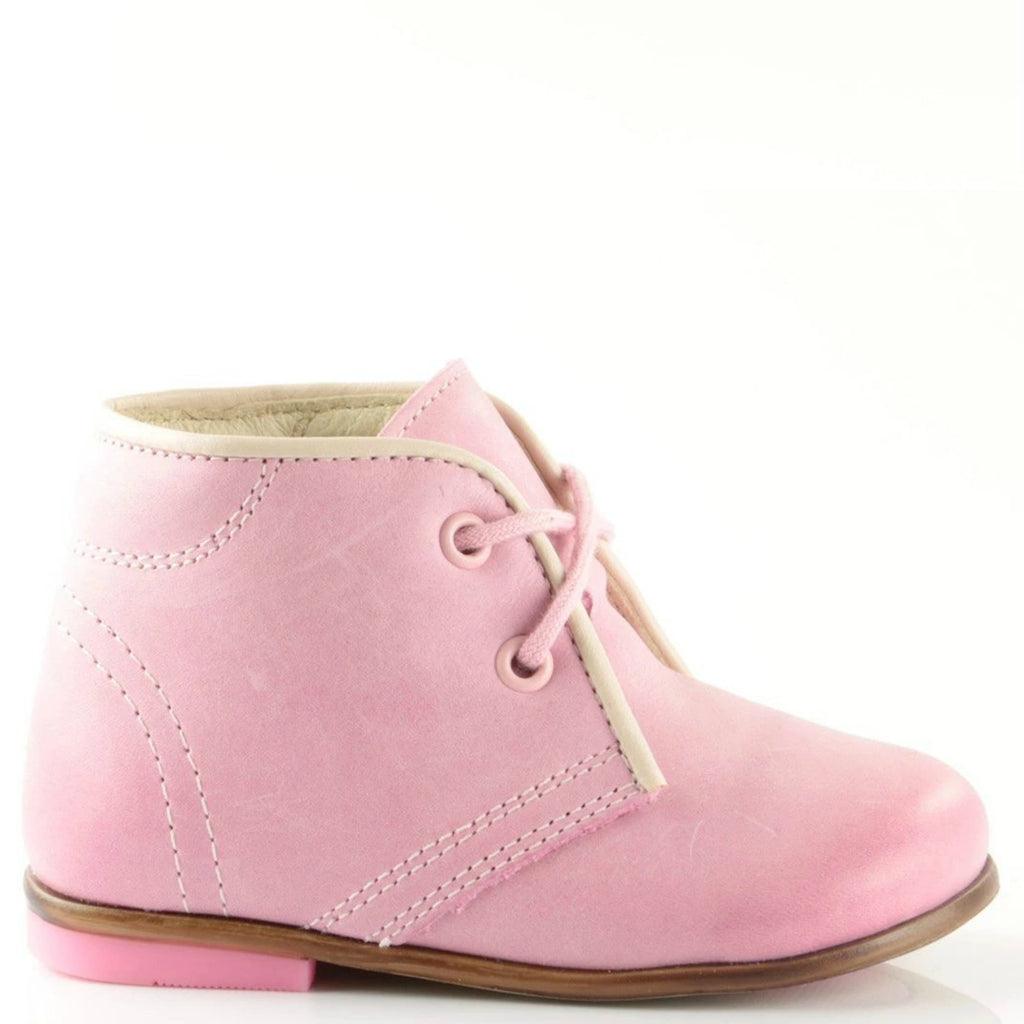 (2195-14) Emel Pink Thomas Heel Lace Up Shoes - MintMouse (Unicorner Concept Store)