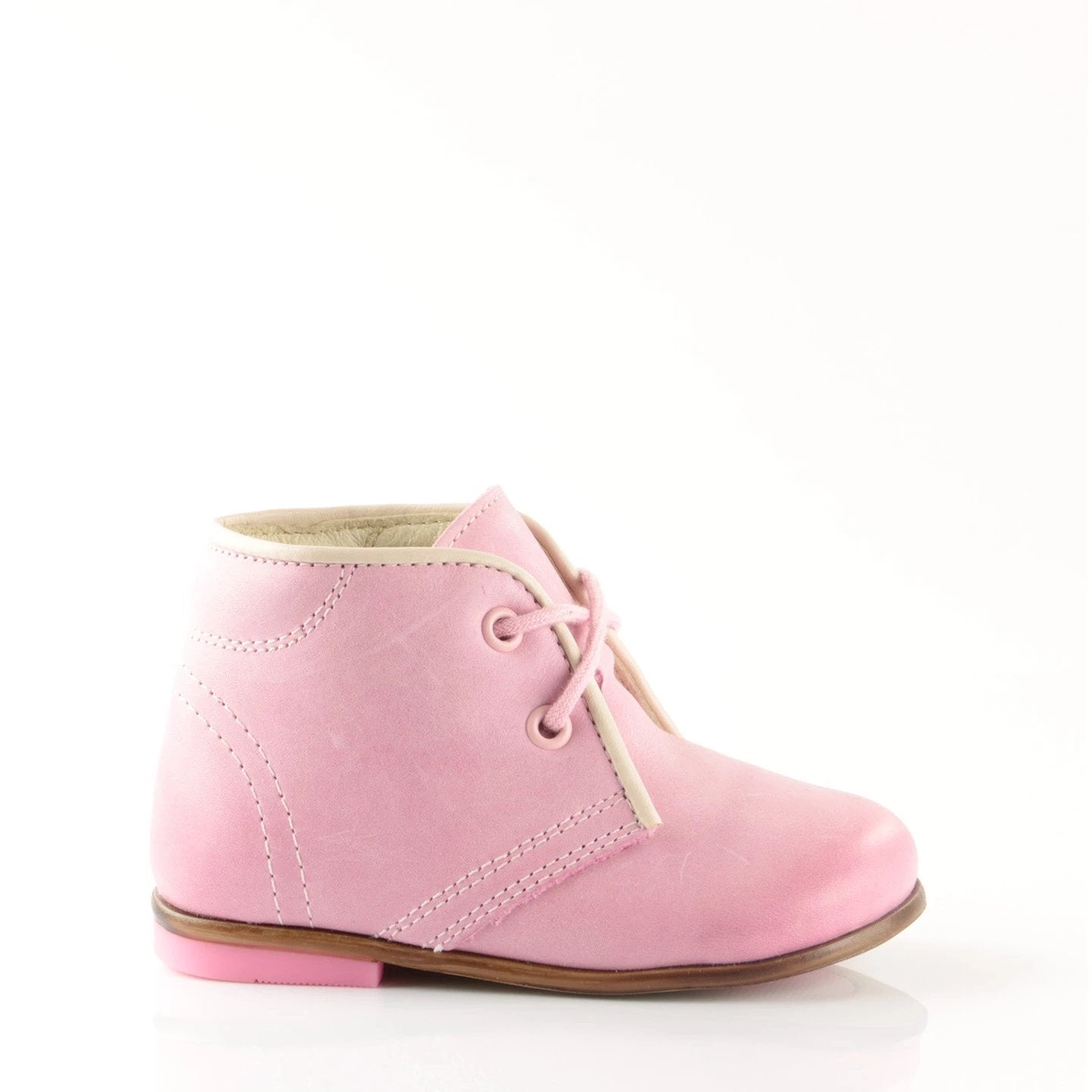(2195-14) Emel Pink Thomas Heel Lace Up Shoes - MintMouse (Unicorner Concept Store)