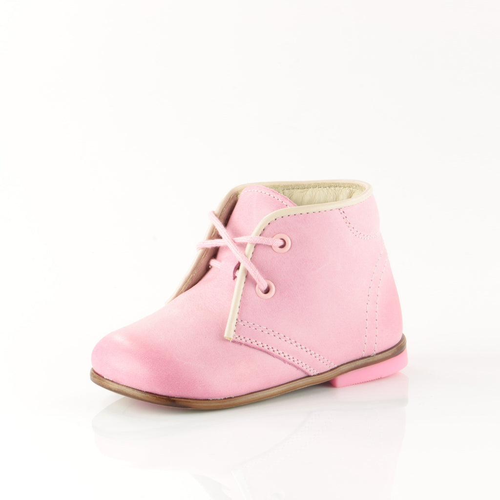 (2195-14) Emel Pink Thomas Heel Lace Up Shoes - MintMouse (Unicorner Concept Store)
