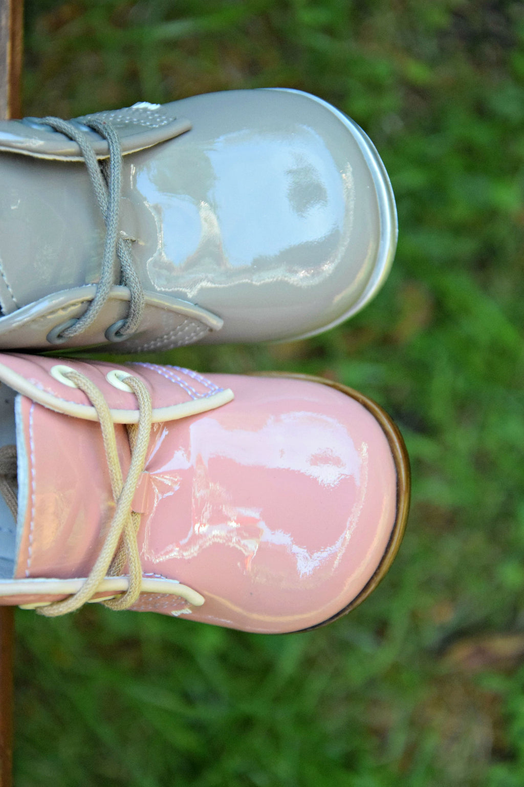 (2393-5) Emel Pink Laque Lace Up Shoes - MintMouse (Unicorner Concept Store)