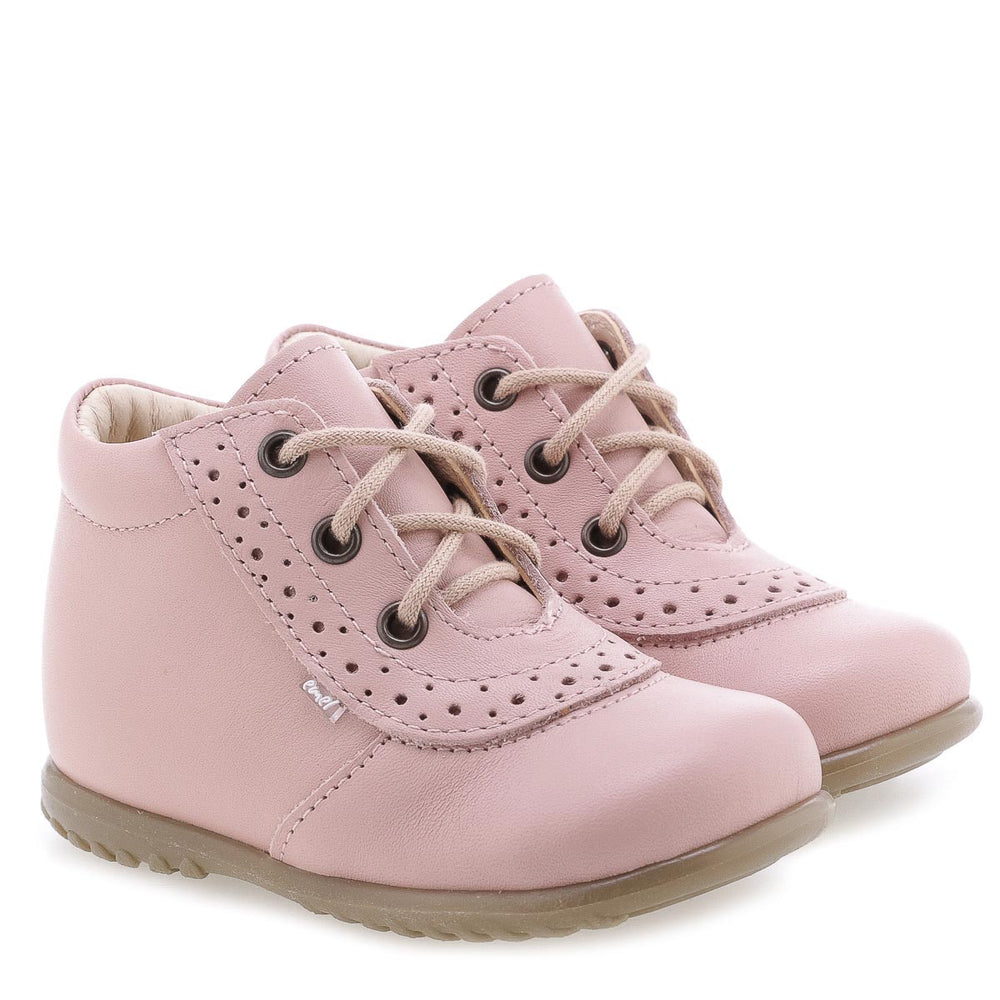 (716-16) Emel Lace Up First Shoes pink - MintMouse (Unicorner Concept Store)