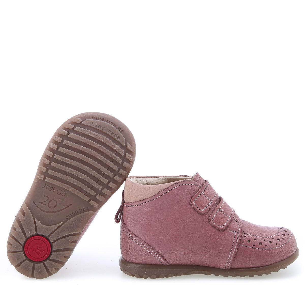 (E2439B-7) Emel first shoes pink velcro - MintMouse (Unicorner Concept Store)