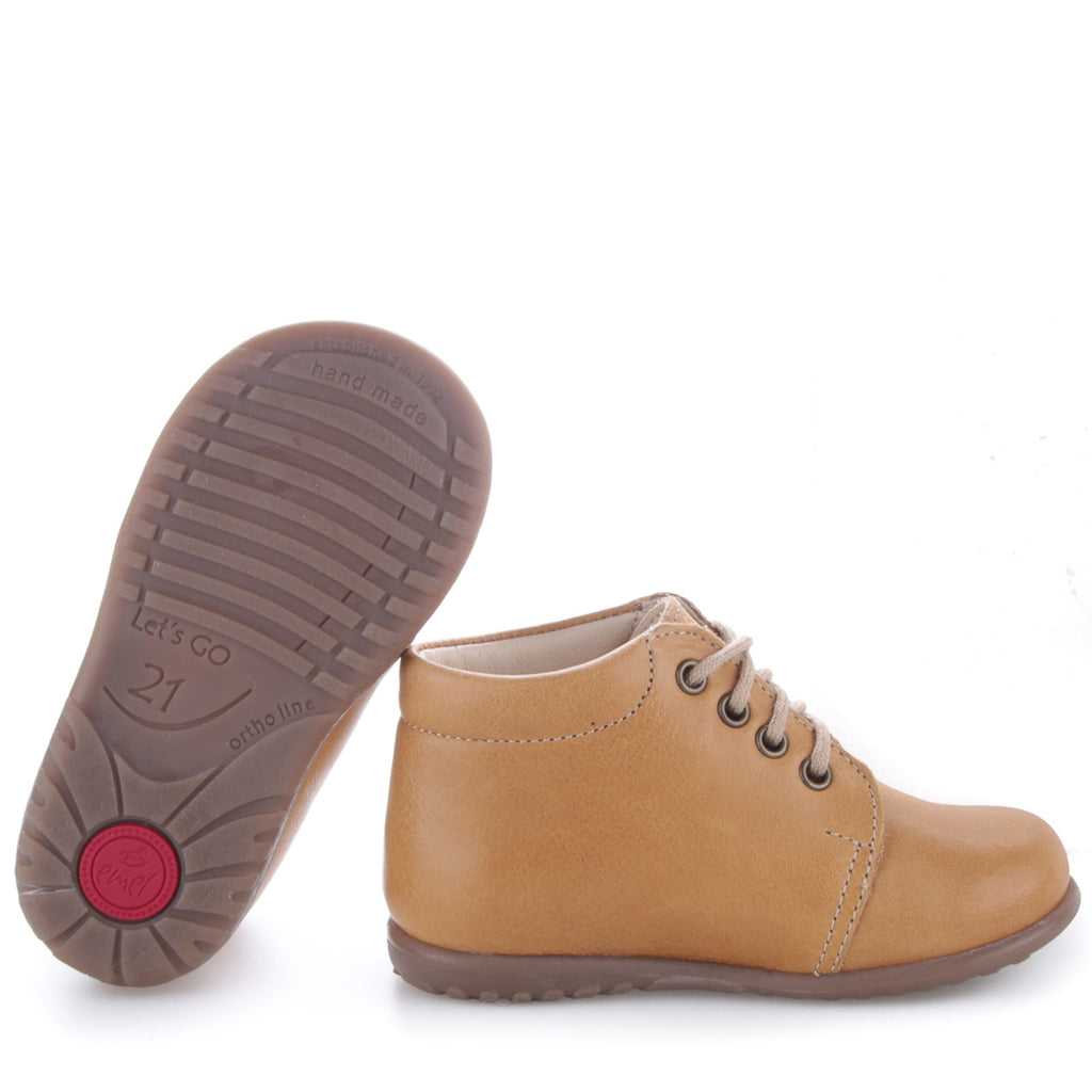 (562-21) Emel Lace Up First Shoes yellow - MintMouse (Unicorner Concept Store)
