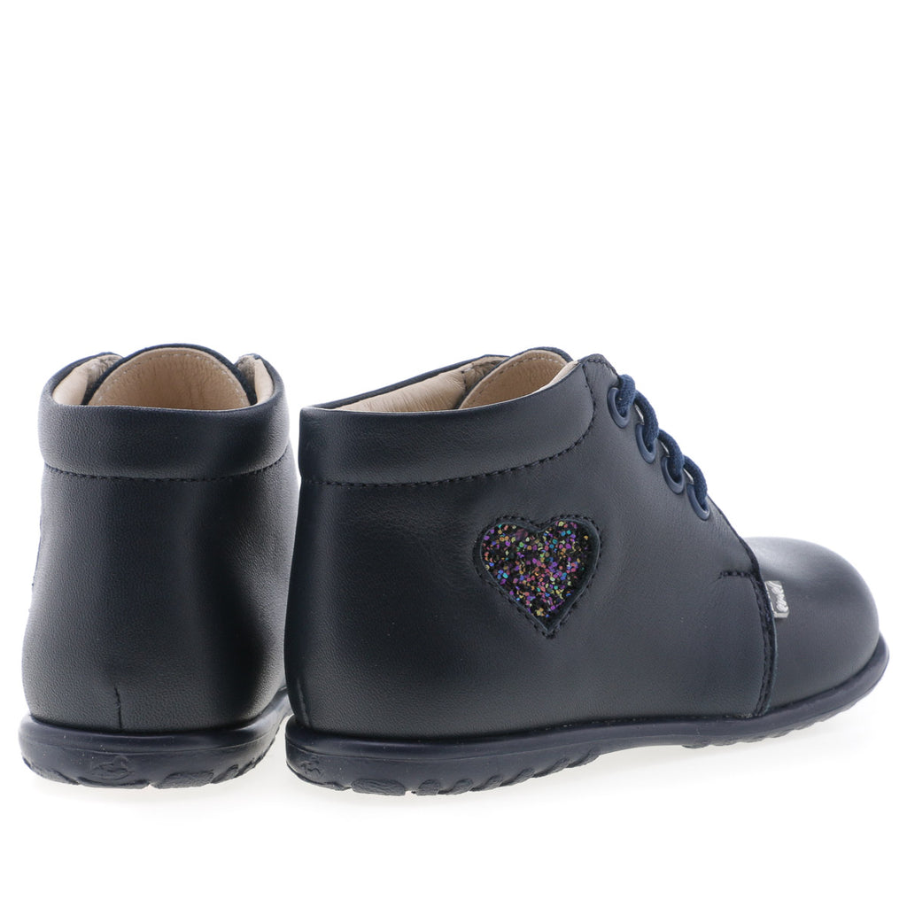 (2061-17) Emel first shoes navy heart - MintMouse (Unicorner Concept Store)