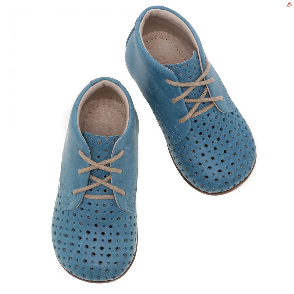 (1426-4) Emel perforated classic first shoes blue - MintMouse (Unicorner Concept Store)