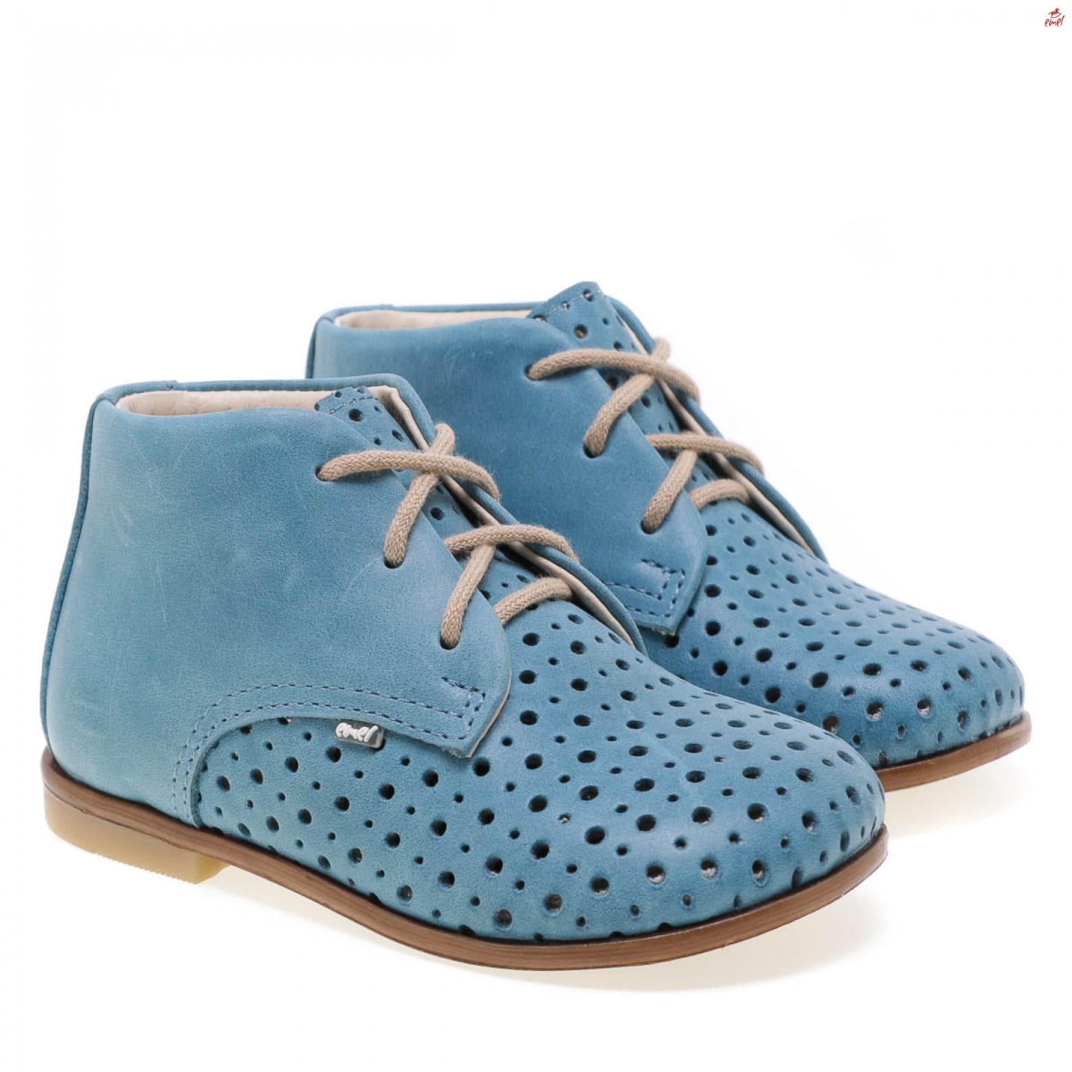 (1426-4) Emel perforated classic first shoes blue - MintMouse (Unicorner Concept Store)