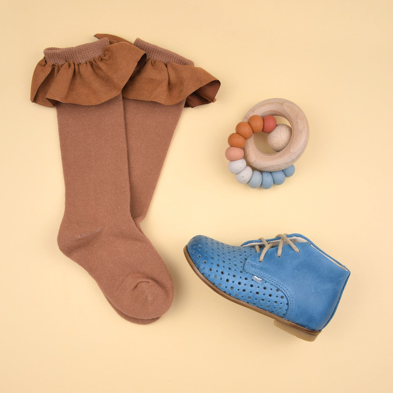 (1426-4) Emel perforated classic first shoes blue - MintMouse (Unicorner Concept Store)