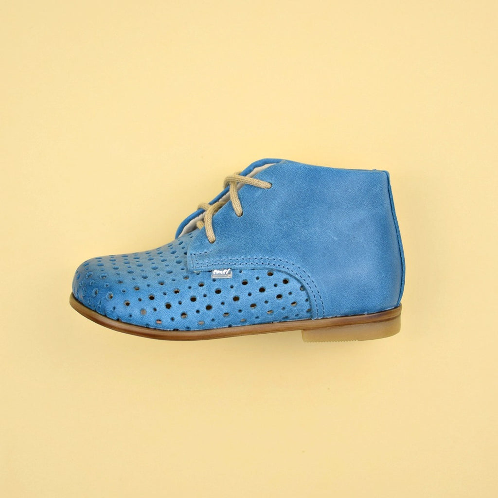 (1426-4) Emel perforated classic first shoes blue - MintMouse (Unicorner Concept Store)