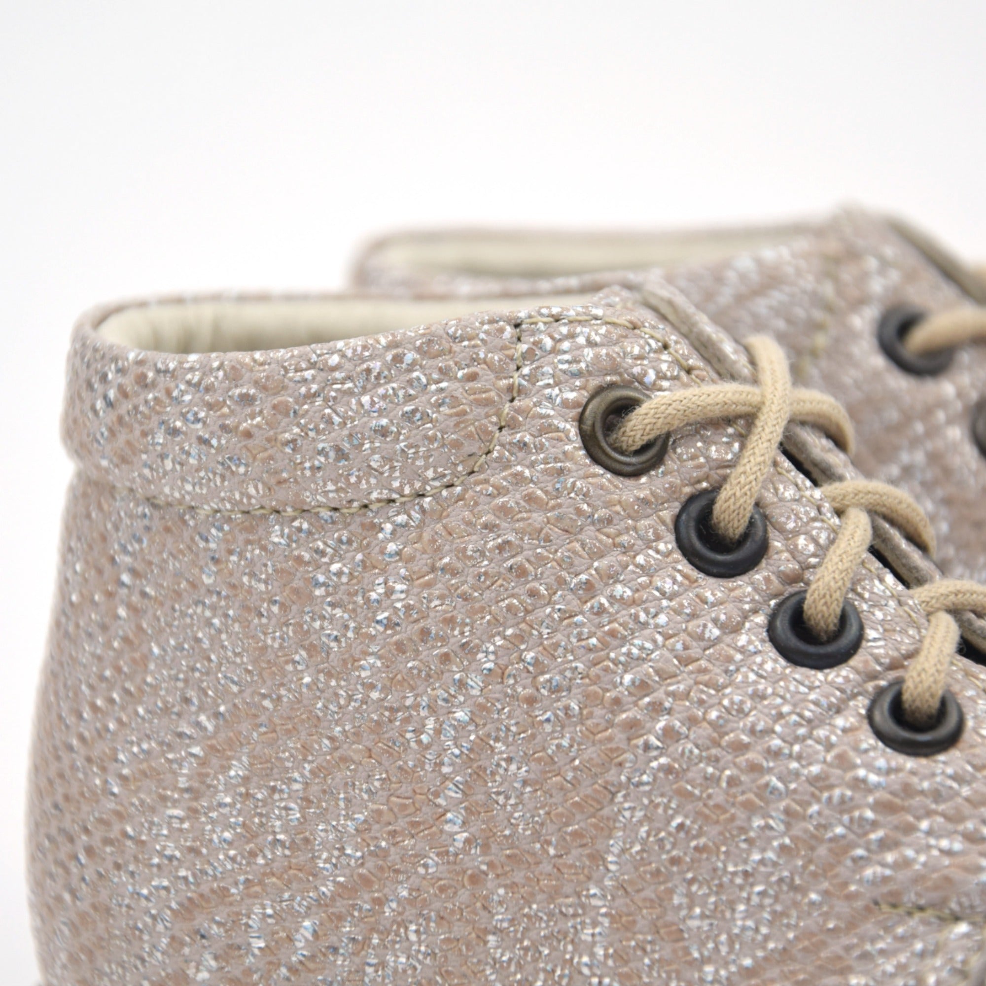 (2410A-1)  Emel first shoes brown silver - MintMouse (Unicorner Concept Store)