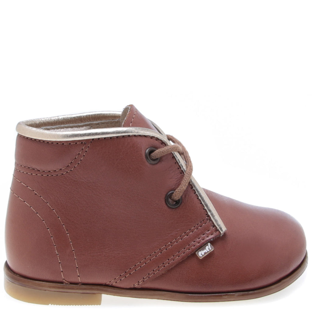 (2195-64) Emel classic first shoes brown gold - MintMouse (Unicorner Concept Store)