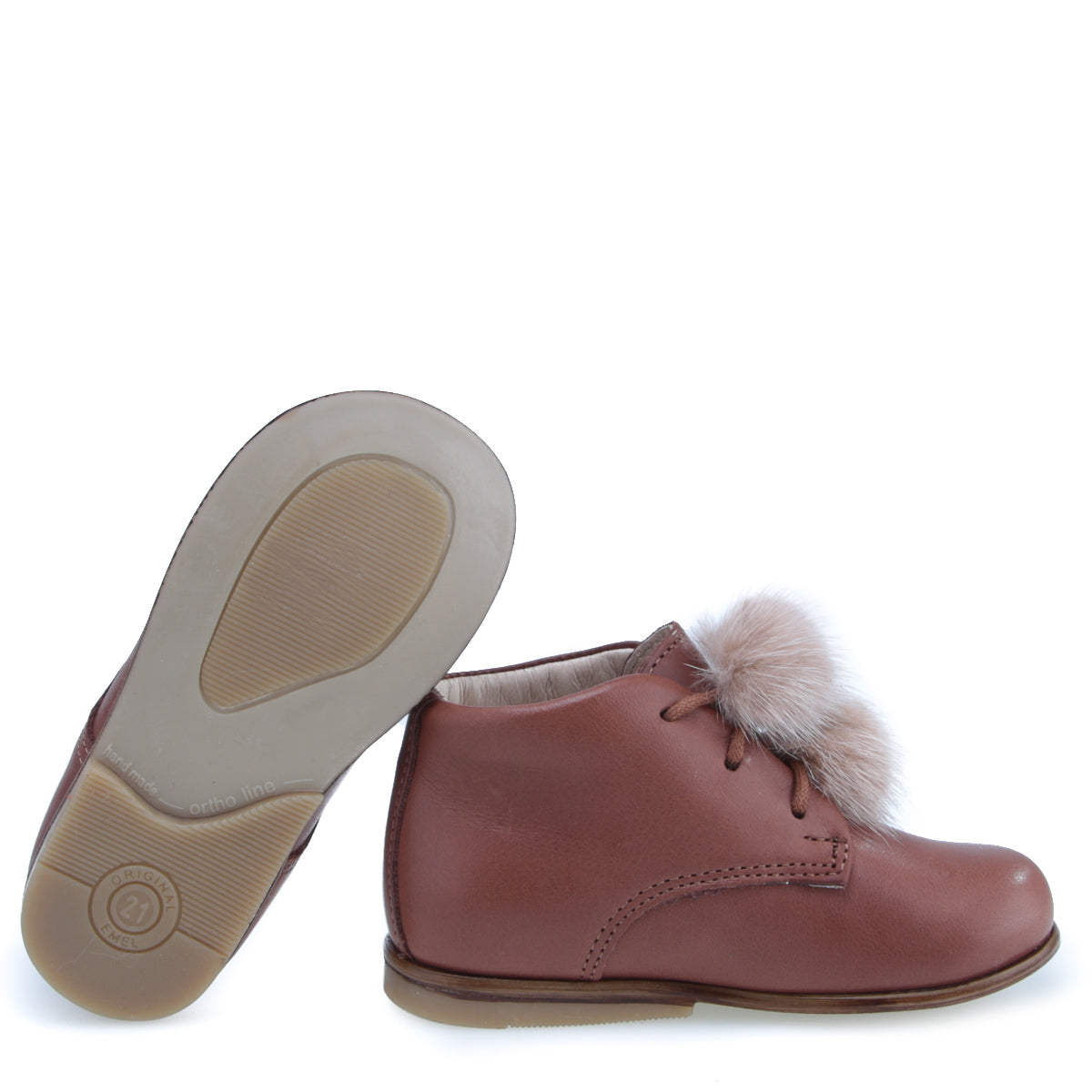 (1426E-2) Emel classic first shoes Brown - MintMouse (Unicorner Concept Store)