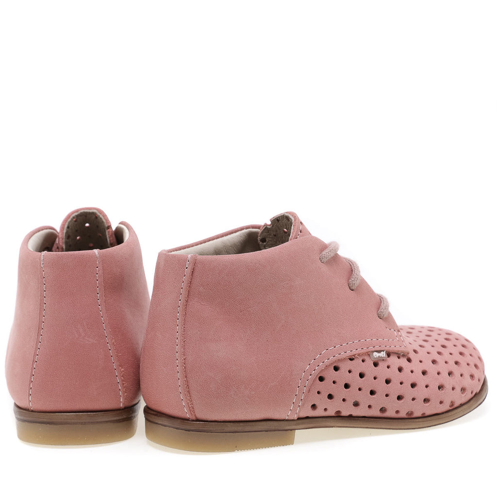 (1426-2) Emel perforated classic first shoes Coral - MintMouse (Unicorner Concept Store)