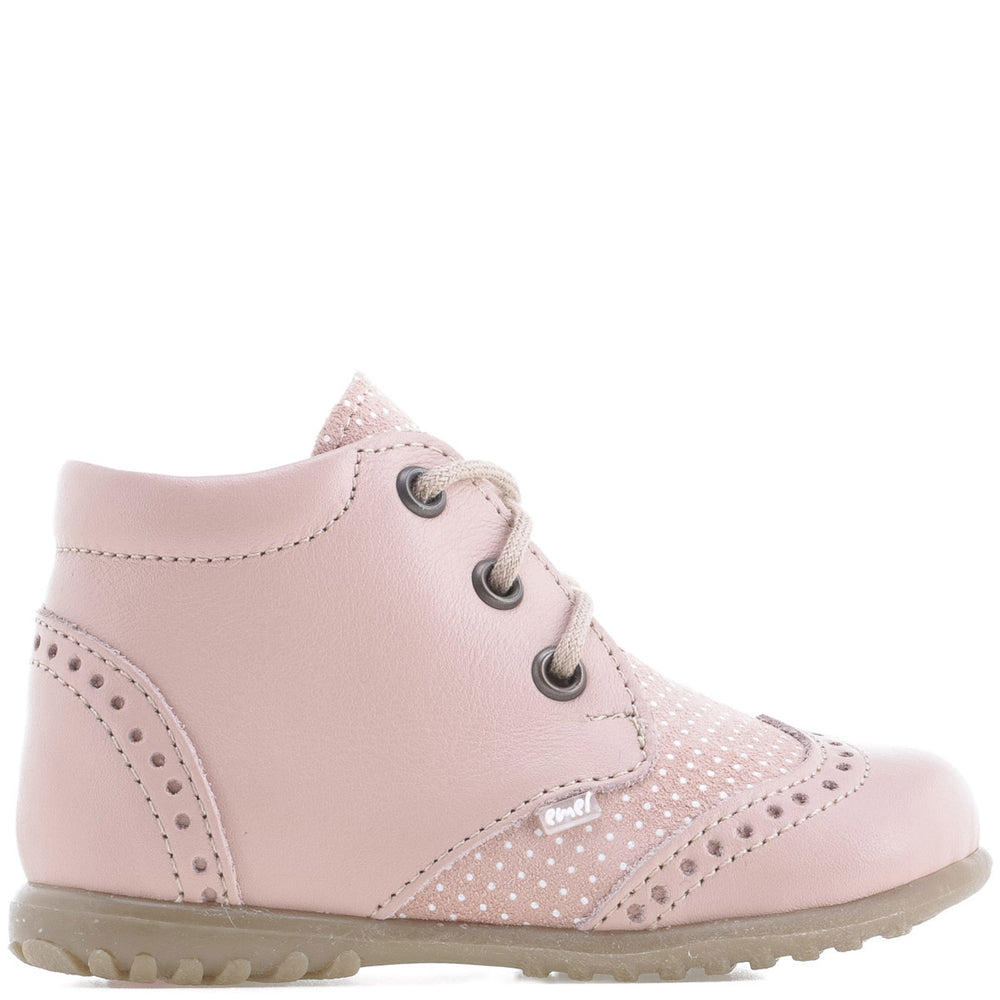 (1437B-6) Emel first shoes brogue pink polka dots - MintMouse (Unicorner Concept Store)