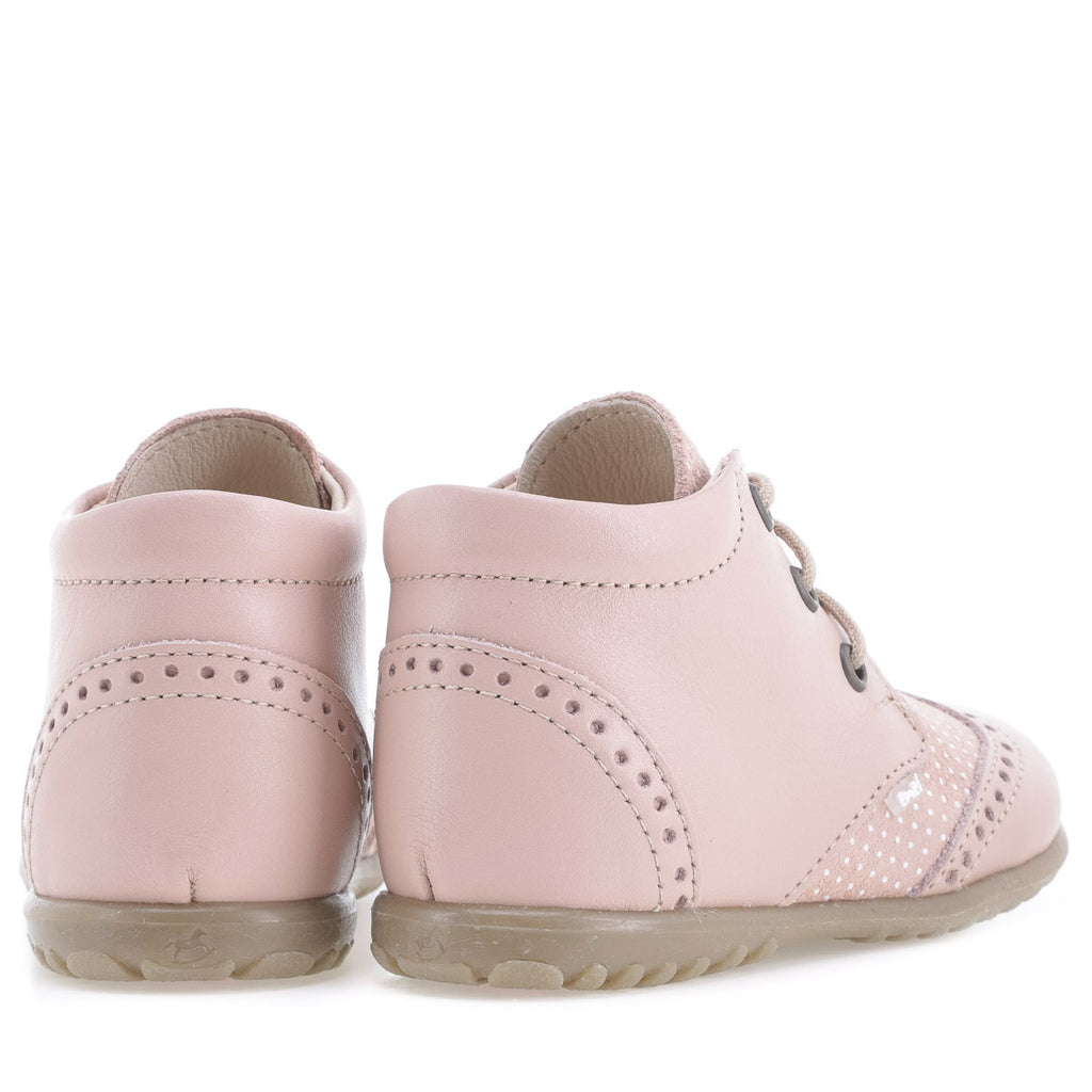 (1437B-6) Emel first shoes brogue pink polka dots - MintMouse (Unicorner Concept Store)