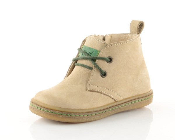 (2621-3) Emel beige Lace Up shoes with zipper - MintMouse (Unicorner Concept Store)