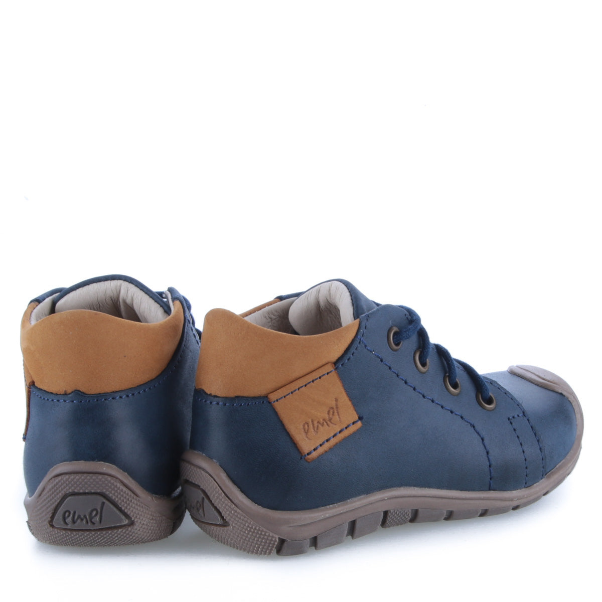 (2388G-6N) Blue Lace Up Trainers with bumper - MintMouse (Unicorner Concept Store)