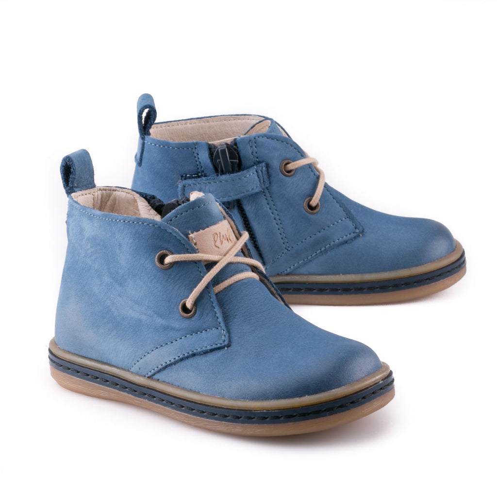 (2621-5) Emel Blue Lace Up Trainers with zipper - MintMouse (Unicorner Concept Store)