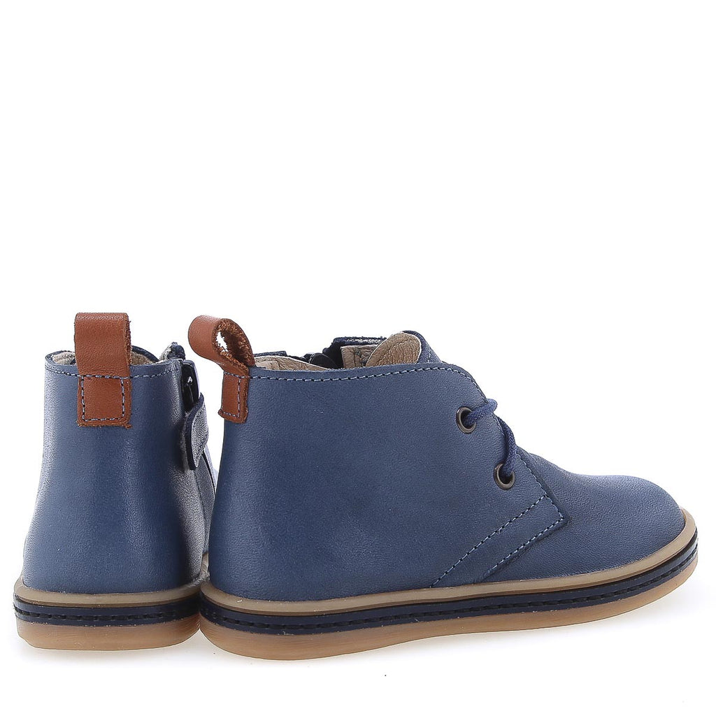 (2621A-23) Emel Blue lace-up shoes with zipper - MintMouse (Unicorner Concept Store)