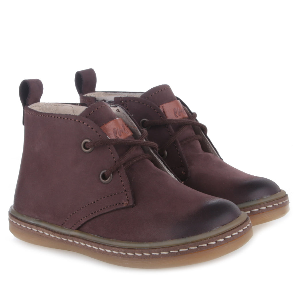 (2621A-27) Emel Brown lace-up shoes with zipper - MintMouse (Unicorner Concept Store)