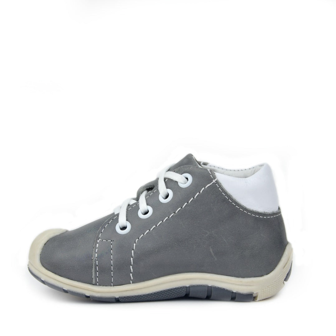 (2388-1) Taupe Lace Up Trainers with bumper - MintMouse (Unicorner Concept Store)