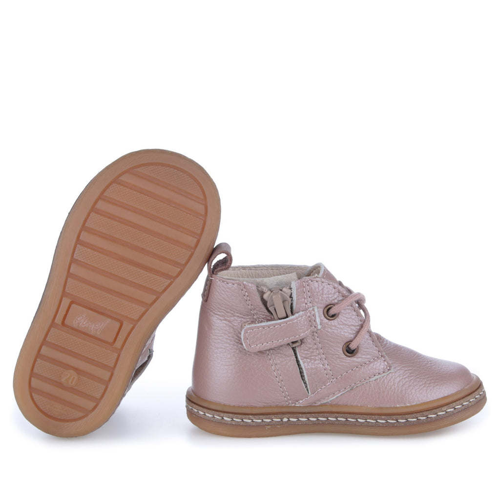 (2621A-25) Emel Pink lace-up shoes with zipper - MintMouse (Unicorner Concept Store)