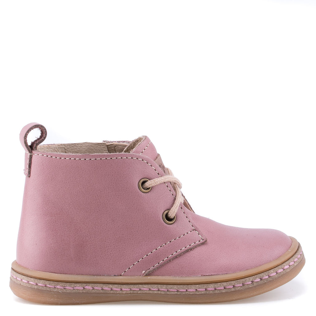 (2621A-11) Emel dirty pink lace-up shoes with zipper - MintMouse (Unicorner Concept Store)