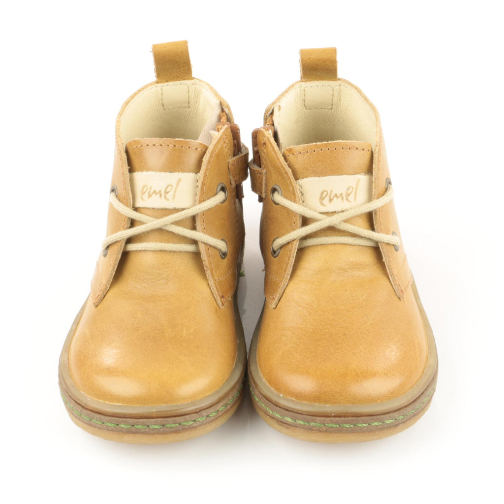(2621-6) Emel mustard lace-up shoes with zipper - MintMouse (Unicorner Concept Store)