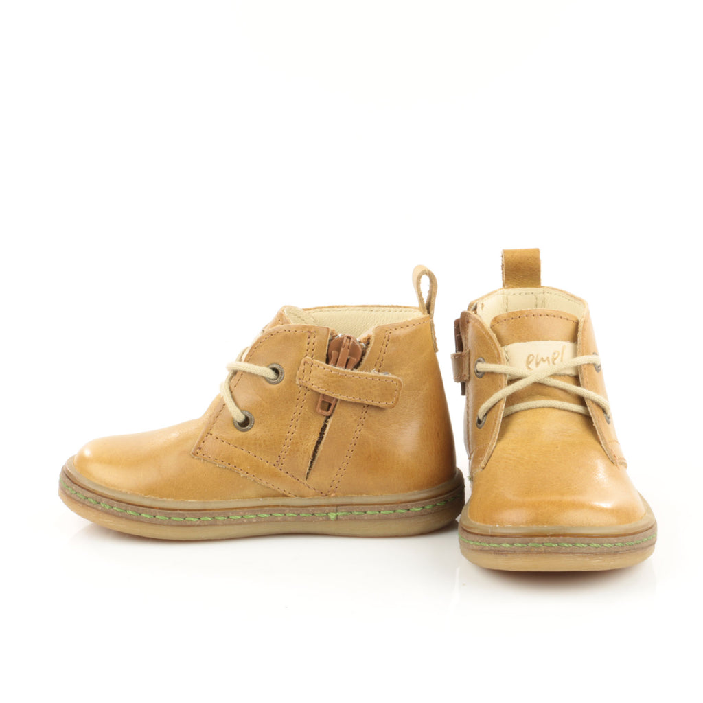 (2621-6) Emel mustard lace-up shoes with zipper - MintMouse (Unicorner Concept Store)