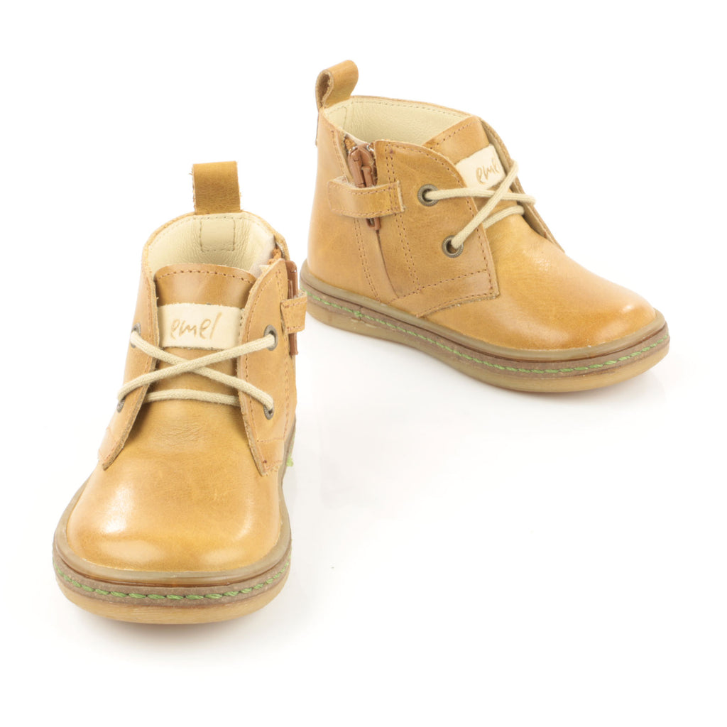 (2621-6) Emel mustard lace-up shoes with zipper - MintMouse (Unicorner Concept Store)