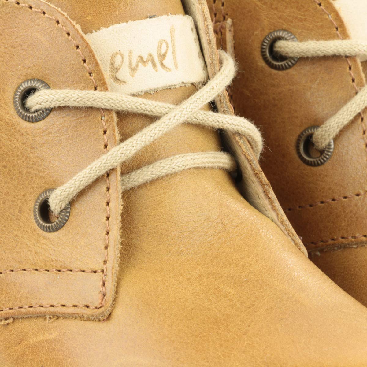 (2621-6) Emel mustard lace-up shoes with zipper - MintMouse (Unicorner Concept Store)