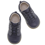 (2069E-7) Emel Lace Up First Shoes navy heart - MintMouse (Unicorner Concept Store)