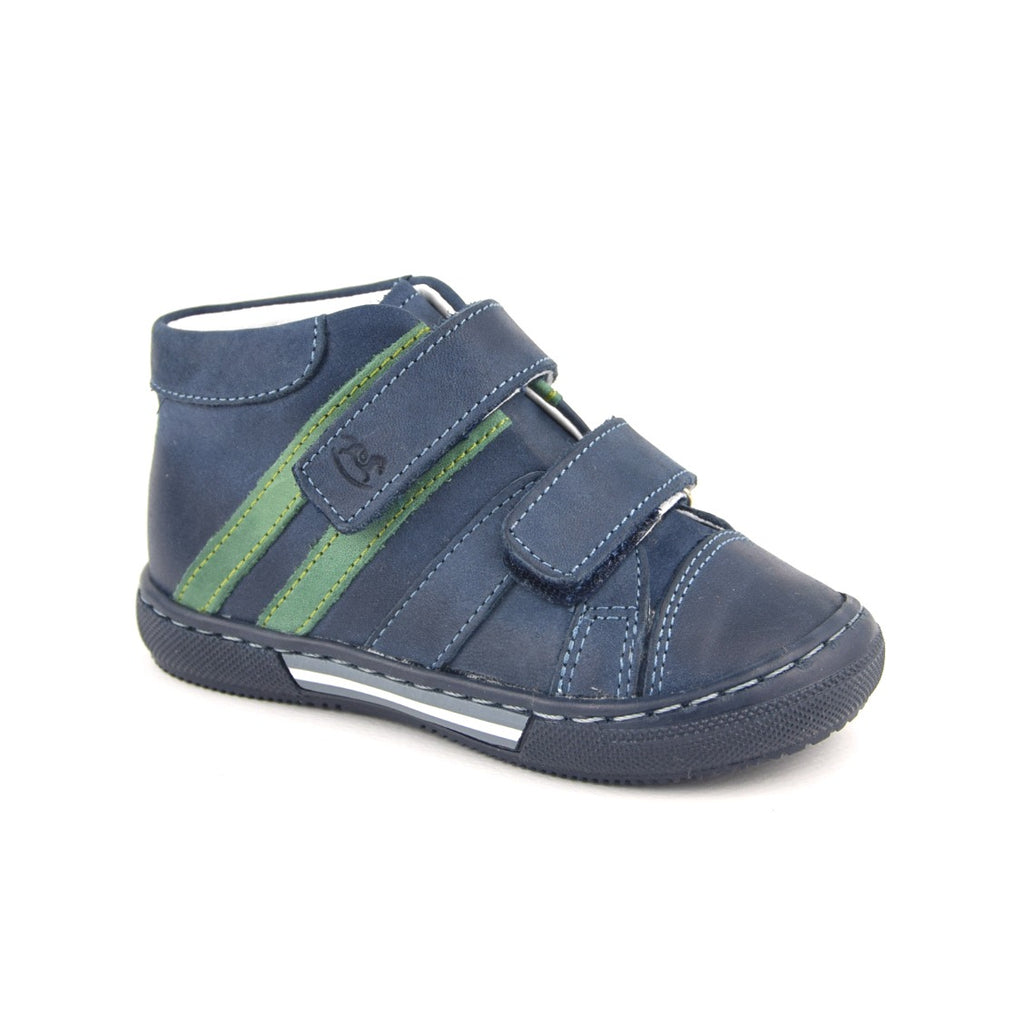 (1855-24) Emel Navy-green Tennis with Velcro Straps - MintMouse (Unicorner Concept Store)