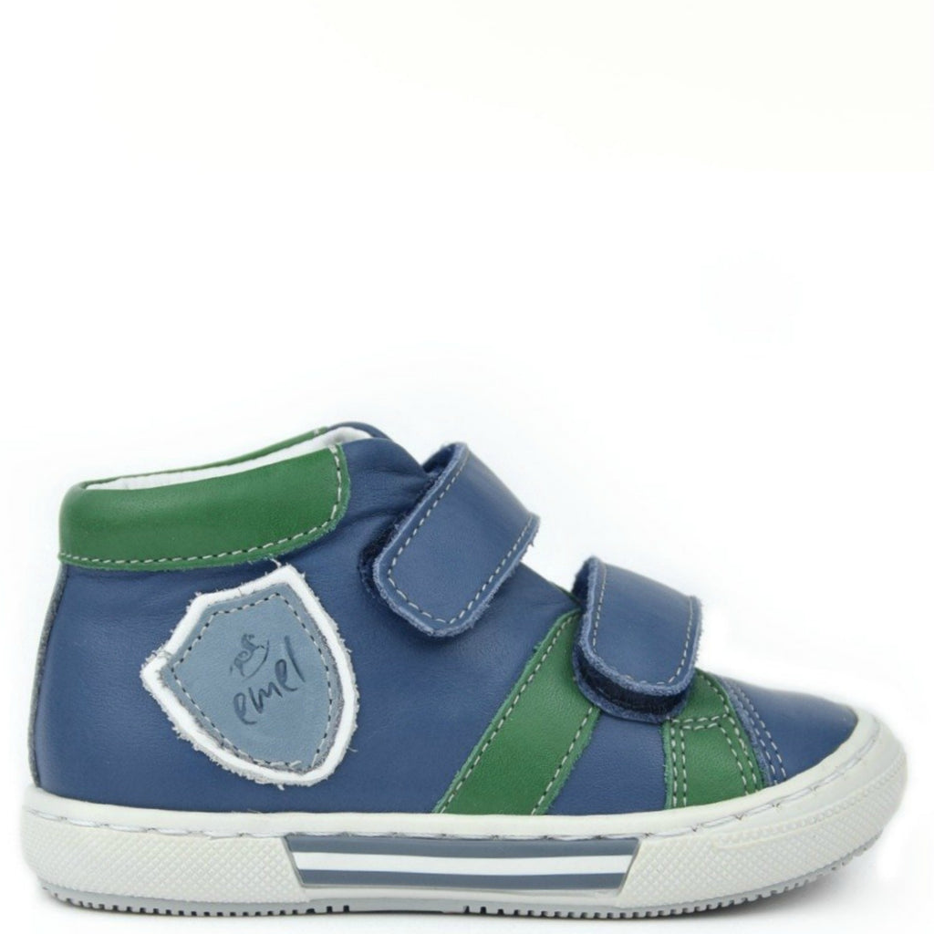 (2451-2) Emel Blue Green Tennis with Velcro Straps - MintMouse (Unicorner Concept Store)