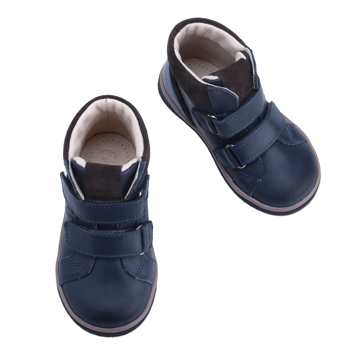 (2729A-4) Emel Blue Velcro Trainers - MintMouse (Unicorner Concept Store)