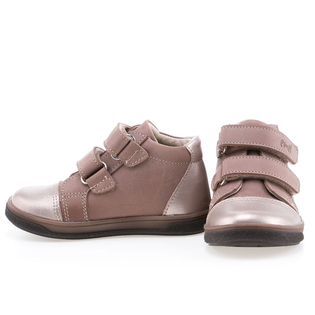 (2675-8) Emel shoes velcro brown shiny - MintMouse (Unicorner Concept Store)
