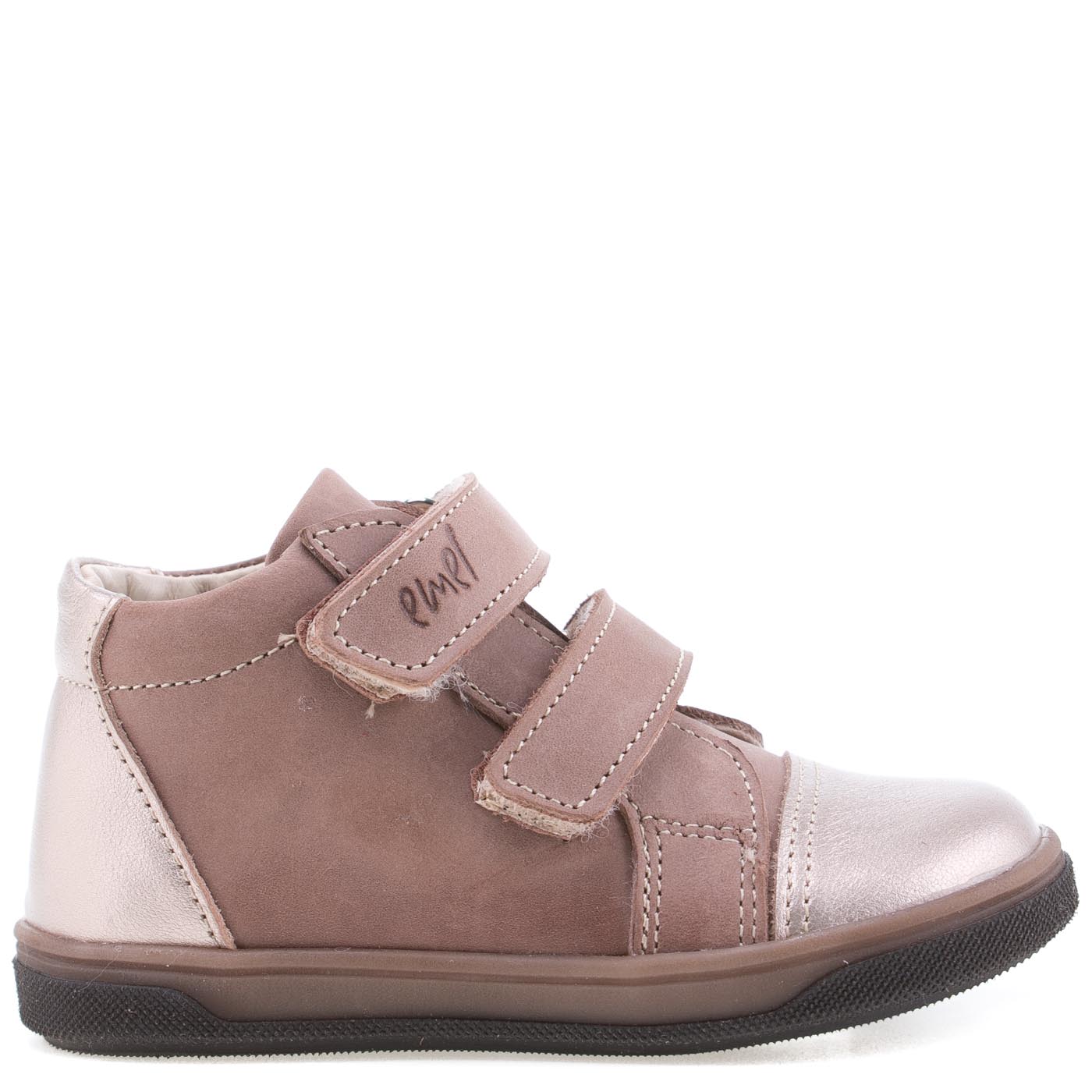 (2675-8) Emel shoes velcro brown shiny - MintMouse (Unicorner Concept Store)