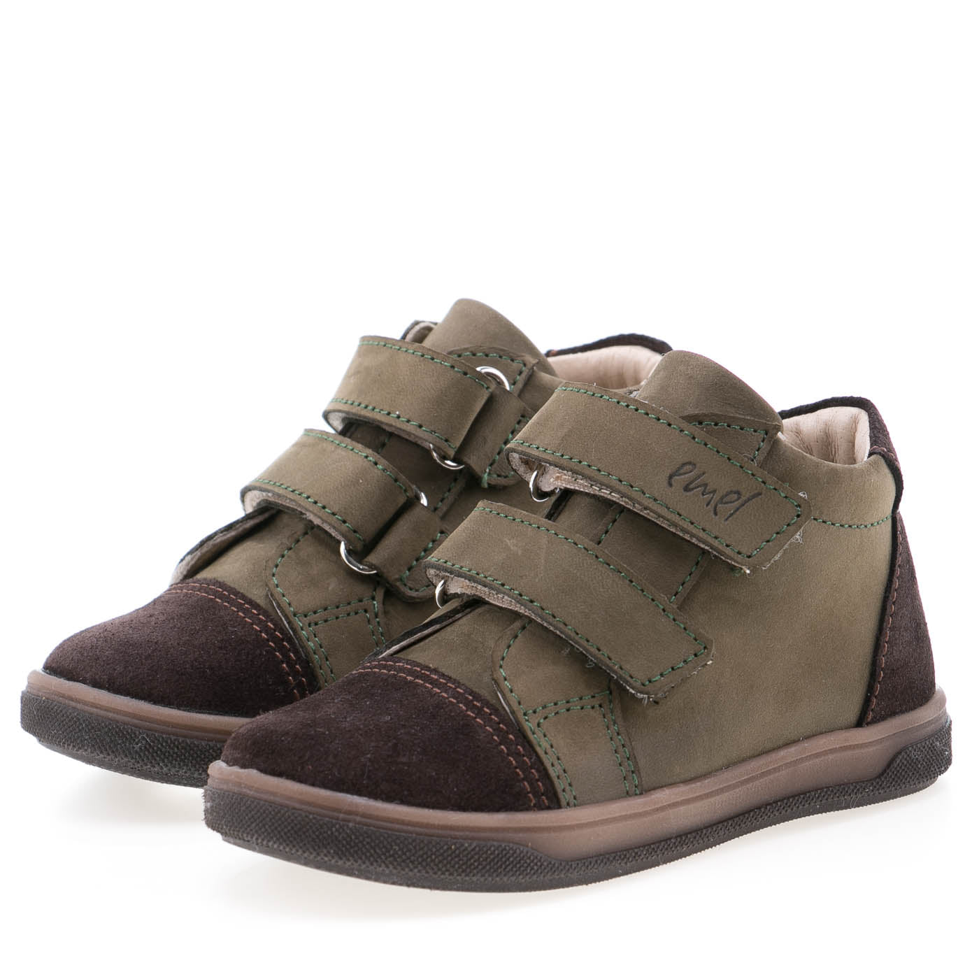 (2675-13) Emel velcro shoes khaki green - MintMouse (Unicorner Concept Store)