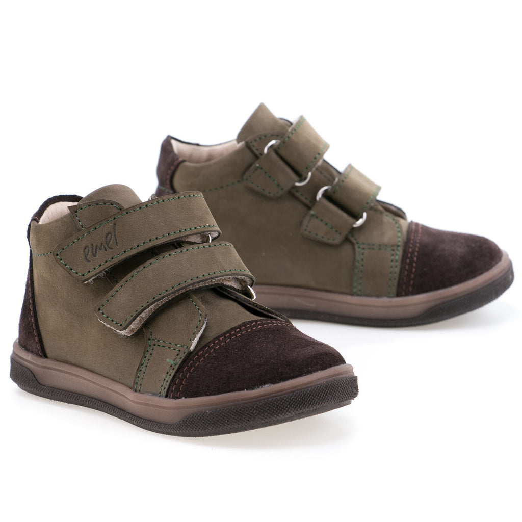 (2675-13) Emel velcro shoes khaki green - MintMouse (Unicorner Concept Store)