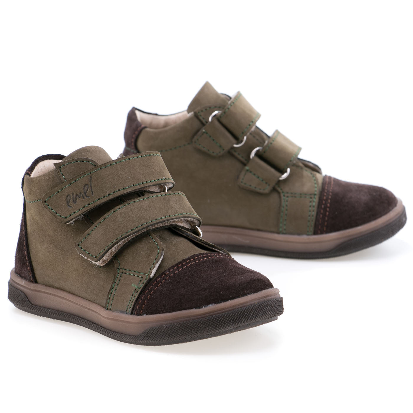 (2675-13) Emel velcro shoes khaki green - MintMouse (Unicorner Concept Store)