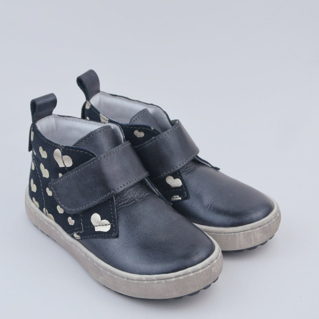 (2470A-2R / 2489A-2R) Emel grey metallic Velcro Trainers - MintMouse (Unicorner Concept Store)