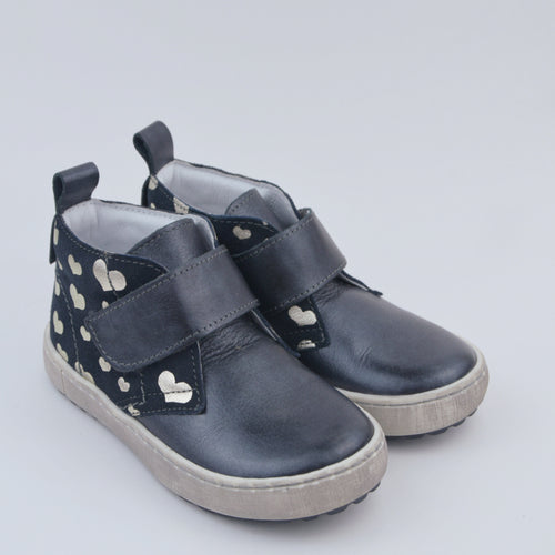 (2470A-2R / 2489A-2R) Emel grey metallic Velcro Trainers - MintMouse (Unicorner Concept Store)