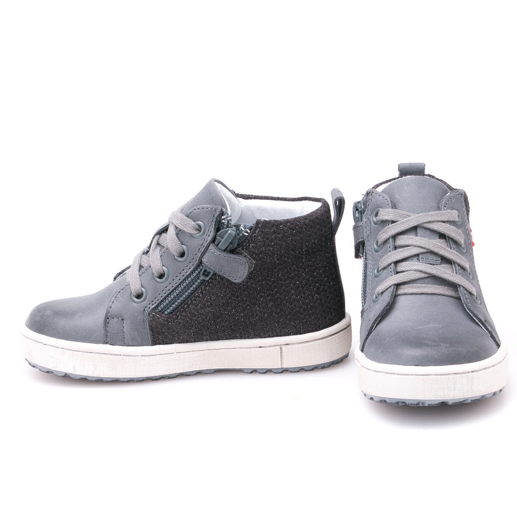 (2624-11) Emel shoes grey sneakers with zipper - MintMouse (Unicorner Concept Store)