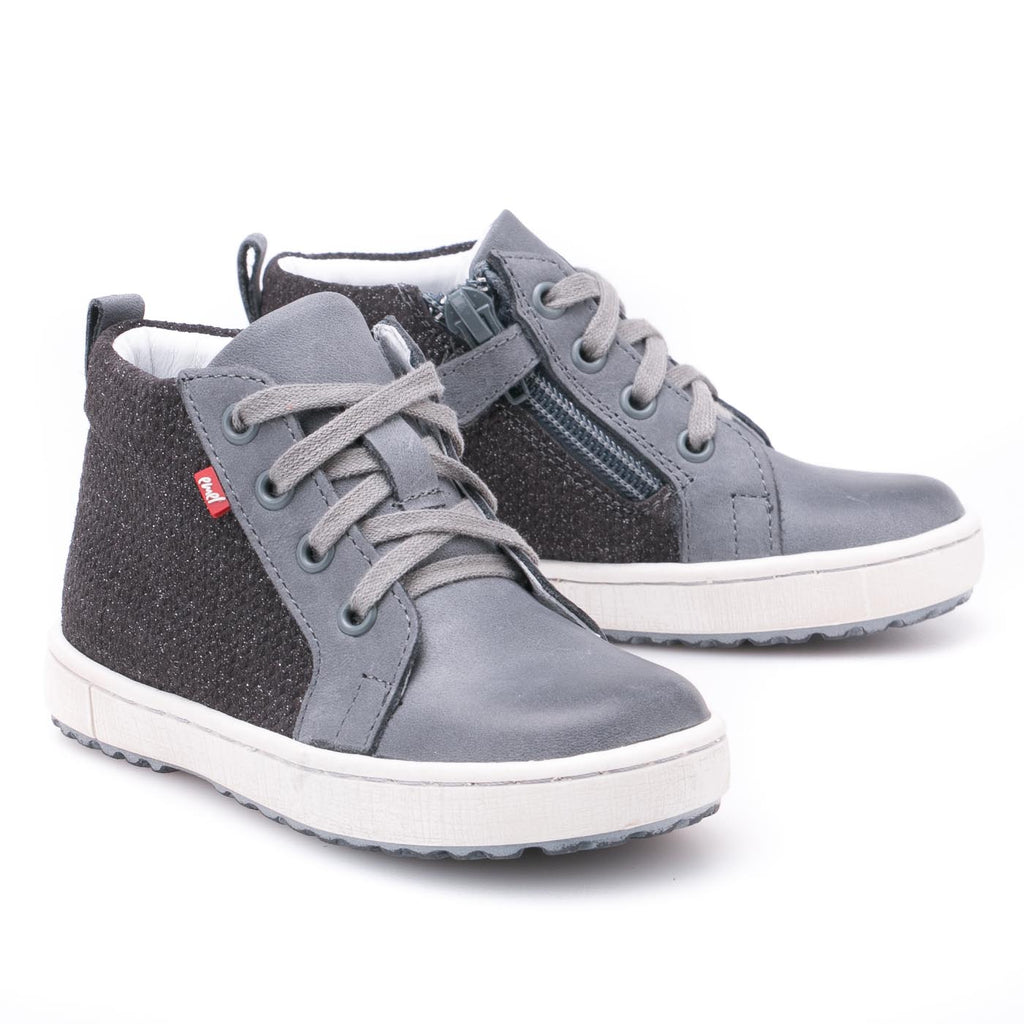 (2624-11) Emel shoes grey sneakers with zipper - MintMouse (Unicorner Concept Store)
